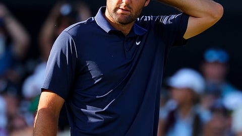 SCOTTIE Scheffler refuses to look at the future following his victory in the PGA Championship at Quail Hollow in Charlotte.    