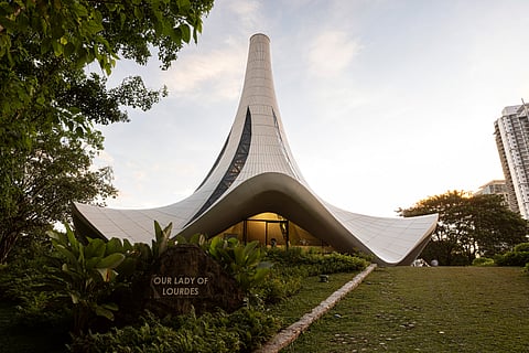 Our Lady of Lourdes Chapel in Filinvest City wins Gold for Specialized Project at the 2025 FIABCI Awards.