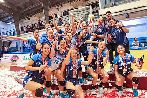 THE Adamson Lady Falcons aim to relive this winning moment when they compete in the Shakey’s Girls Volleyball Invitational League starting next week.  