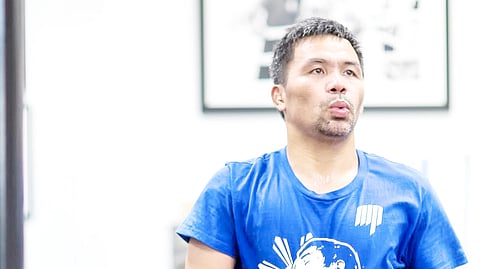 Manny Pacquiao and wife Jinkee are in Los Angeles getting ready to fight for the world title on 19 July.