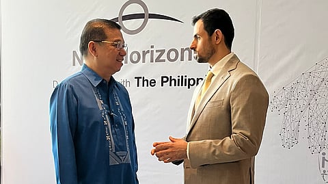 Trade Undersecretary Perry Rodolfo (left) is immersed in a conversation with the visiting Salem Al Shamsi, Vice President of International Relations at Dubai Chambers. Taking centerstage is the discussion on how the United Arab Emirates and the Philippines can improve bilateral ties and investments. Photo for the DAILY TRIBUNE by Raffy Ayeng.