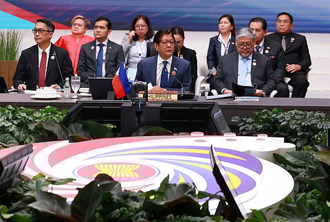 The presidential entourage at the 46th Asean Summit.