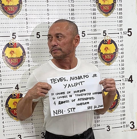 Expelled lawmaker 
Arnie Teves back in Manila