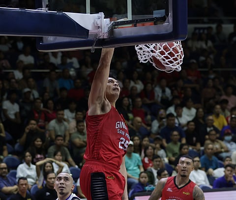 Japeth Aguilar powers Barangay Ginebra to an 85-81 win over Magnolia in the PBA Philippine Cup.