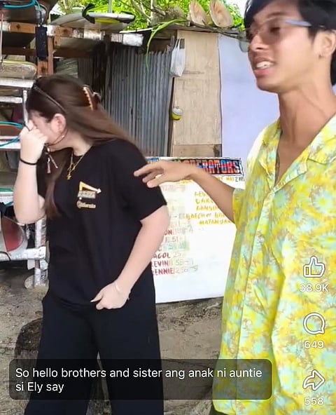 screen grab from the now deleted reel of influencer Crist Briand