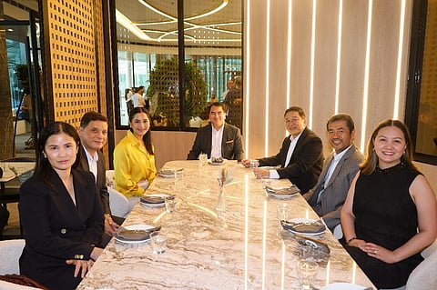 (FROM left) SM Supermalls VP for Global Brands and Key Accounts Mitch So, SM Supermalls AVP for Operations Christian Mathay, Mandaluyong District 1 Councilor Charisse Marie Abalos-Vargas, DivinaLaw Managing Partner Atty. Nilo T. Divina, and DivinaLaw senior partners Atty. Edwin C. Uy, Atty. Alden Francis C. Gonzales, and Atty. Cybill B. Uytiepo.