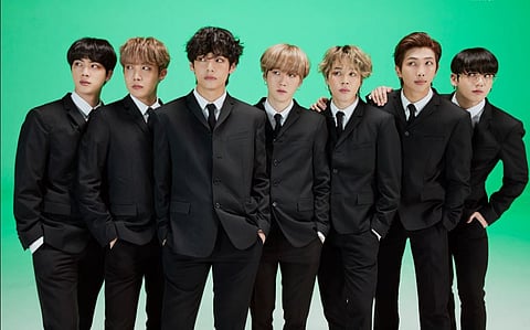 BTS members Jin, J-Hope ,V, Suga, Jimin, RM and Jung Kook.