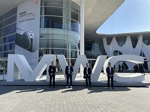 Meralco leads in digital transformation in the Philippine energy sector. The participation of the Meralco delegation at the Mobile World Congress 2025 in Barcelona underscores its commitment to leading the digital transformation of the Philippine energy sector. From left: Meralco senior vice president and chief revenue officer Ferdinand O. Geluz, Meralco first vice president and Information, Communications, Technology and Transformation head Rocky D. Bacani, Meralco head of Category Management Luisito B. Acuña and Meralco ICT Telecommunications Engineering head Jan Glen P. Elizalde.