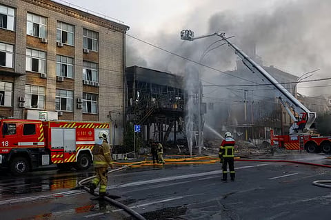 Russia pummels Kyiv after Putin retaliation vow