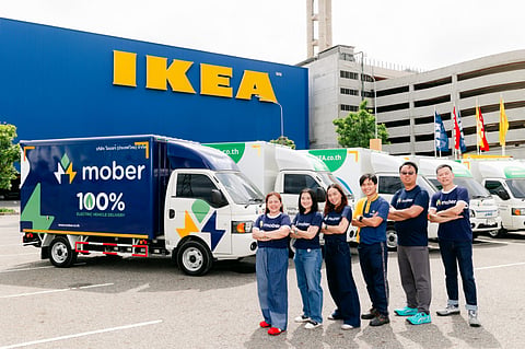 MOBER’s all-electric delivery team kicks off operations in Thailand with IKEA as its first major partner.