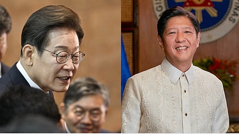PRESIDENT Ferdinand Marcos Jr. (right) congratulated the newly elected President of the Republic of Korea (ROK), Lee Jae-Myung (left).