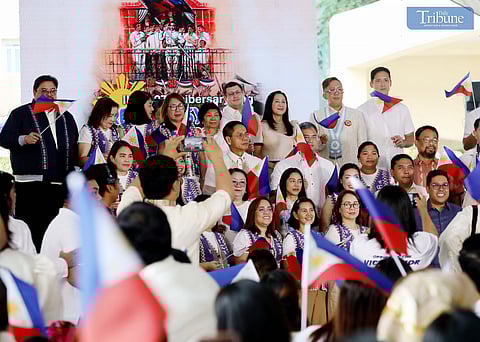 Quezon City Mayor Joy Belmonte led the celebration of the 127th anniversary of Philippine Independence Day, joined by other local officials, at the Quezon City Hall grounds on Thursday.
