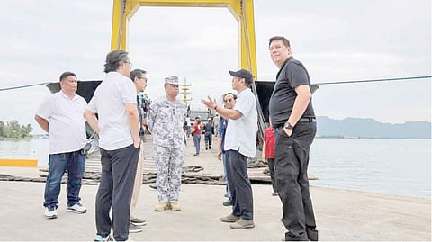 PRESIDENT Ferdinand Marcos Jr. visits Eastern Visayas to inspect Amandayehan Port in Basey, Samar, and receive updates on the structural assessment and upcoming rehabilitation of the San Juanico Bridge.