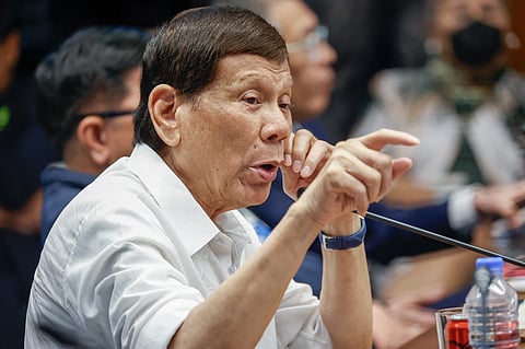Former President Rodrigo Duterte.