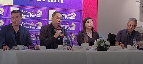 DEPARTMENT of Migrant Workers Undersecretary Bernard Olalia speaks at a news forum discussing the agency’s plans for overseas Filipino workers in the Middle East as tensions rise between Israel and Iran.