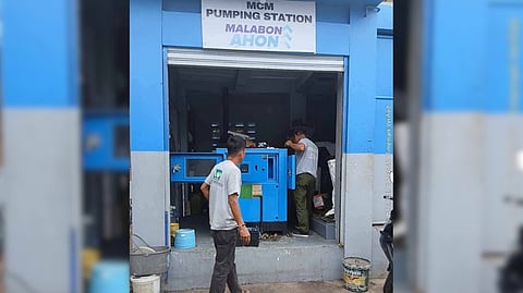 Personnel from the City Engineering Office of Malabon City check on the city’s pumping stations as they gear up for the looming rainy season. 