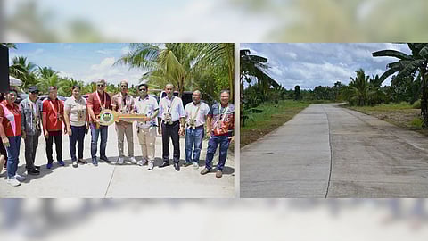 THE Department of Agrarian Reform turns over the newly completed 1.4-kilometer Barangay Sto. Niño–Barangay New Kawayan farm-to-market road in Tacloban City, providing farmers easier access to markets.