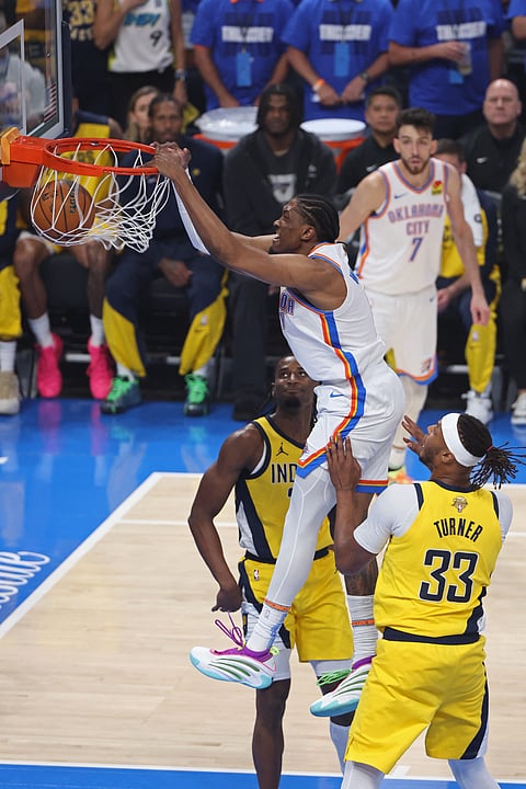 JALEN Williams catches fire, delivering 40 points to lift the Oklahoma City Thunder to a 120-109 win over the Indiana Pacers in Game 5 of their NBA Finals showdown.