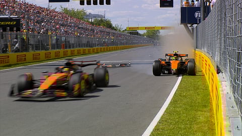 2025 Canadian Grand Prix: Norris out of the race as the McLarens collide on Lap 67