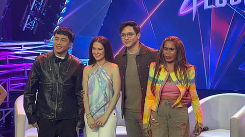 ALDEN Richards with Stars on the Floor dance authority Marian Rivera, Pokwang and SB19 choreographer Jay Joseph Roncesvalles