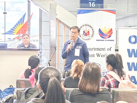 Home at last! Migrant Workers Secretary Hans Leo Cacdac warmly greets 52 Filipinos repatriated from the UAE, marking an emotional homecoming at NAIA Terminal 1 in Pasay City.