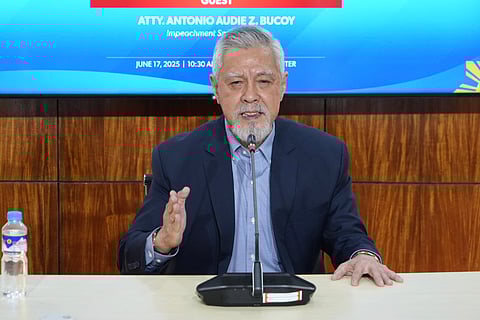 HOUSE prosecution panel spox Antonio Bucoy