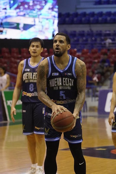 NICK Demusis drops a double-double performance to lead the Nueva Ecija Rice Vanguards to a 108-78 victory over the Cebu Classic in the MPBL 2025 Season late Thursday.