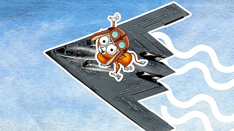 THEY looked west… but the boom came from the east.