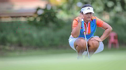 Precious Zaragosa is one of the top contenders in the 15-18 girls division of the ICTSI Del Monte Junior PGT Championship unfolding Wednesday at the Del Monte Golf Club in Bukidnon. 