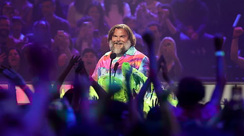 Nickelodeon Kids' Choice Award 2025 'King of Comedy' Jack Black. 