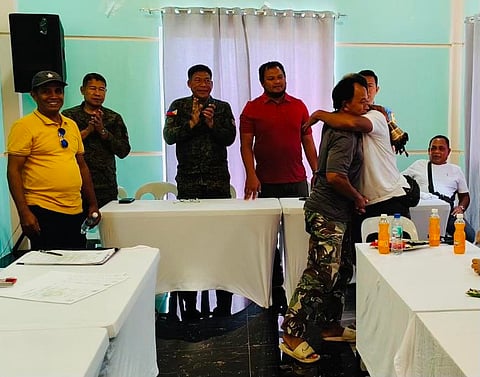 The long-standing family feud — or locally known as 'rido' between the Jumala and Idno families — finally comes to a close as representative from both families hug to end the conflict which stood nearly two decades.
