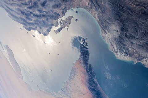 (FILES) This handout photo released by NASA and taken on 8 April 2021 by the Expedition 64 crew from the International Space Station shows a view of the Strait of Hormuz in the Gulf separating Iran (top) from the United Arab Emirates and Oman (bottom). 

A senior United Arab Emirates official has urged on 20 June 2025, for a quick end to the Iran-Israel war, warning of a "difficult aftermath" if the conflict is prolonged. One major risk of the current war is disruption to the Strait of Hormuz between Iran and the Arabian Peninsula, which carries one-fifth of global oil output.
