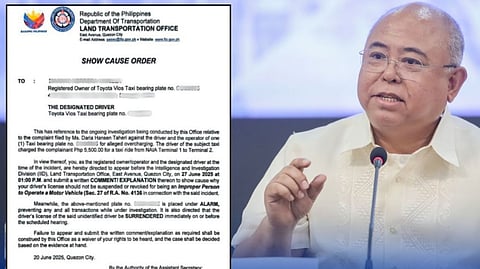 Overcharging NAIA cab driver faces criminal raps