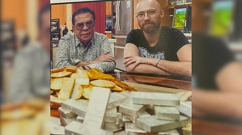 Chavit Singson with Maciej Mikurda, the writer of the book.