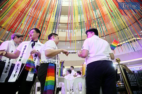  Candidates of Tomboy Philippines 2025 — the first and only national pageant celebrating strong, proud, and empowered lesbians — join the Pride March at Fisher Mall in Quezon City on Thursday, June 26, 2025, during the Pride Without Borders celebration held in partnership with the local government unit.