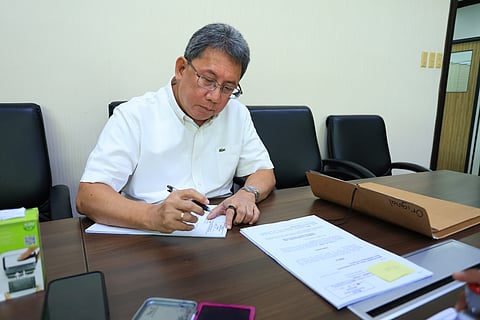 SENATE Secretary and Clerk of the Impeachment Court Atty. Renato Bantug Jr. receives the reply filed by the House prosecution panel at 1:38 p.m. today, Friday, 27 June 2025.