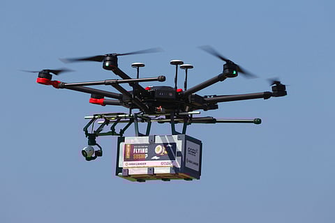 GRAB’s upcoming pilot will test if drones like this can help speed up deliveries by flying over Metro Manila traffic.