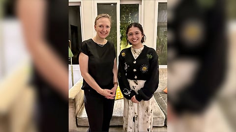 Swedish Ambassador Anna Ferry and Katrina Baladjay.