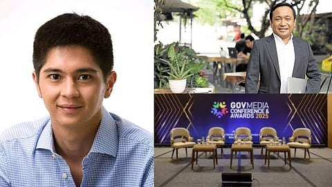 DICT Usec. for E-Government David Almirol and Joseph Simon Araneta Marcos receive the Philippines’ GovMedia Awards in Singapore for the eGovPH Super App, which now serves over 13 million users with digital ID, travel, health, safety, and other services.