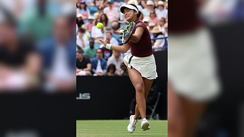 Intensity in motion Alex Eala ignites the court with blistering precision and raw passion, coming heartbreakingly close to her maiden WTA crown — a win that would have given her a pre-Wimbledon boost.