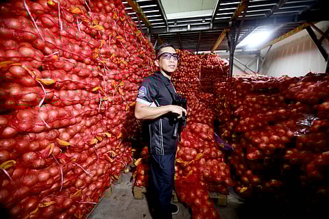 Various agricultural products have been seized by authorities at a warehouse in Navotas Ciy following the directive of the Department of Agriculture to crack the whip against against agricultural smuggling. The agency has confiscated a record P2.83 billion worth of illegal farm products in 2024 alone.