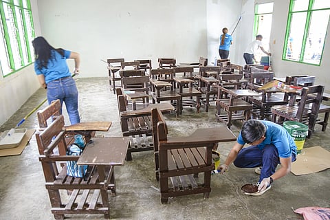 PRIME Infra volunteers participated in classroom and facility cleaning, repainting and repairs. They also donated equipment, distributed emergency kits and school supply, and provided medical services.