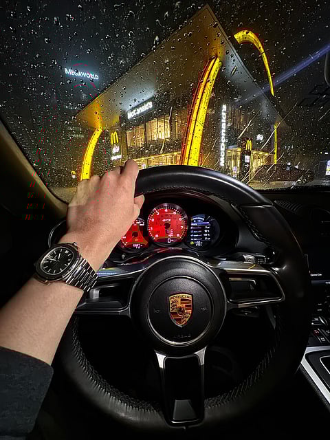 A VLOGGER’s license to drive was suspended by the Land Transportation Office for using a cellphone while operating a Porsche.