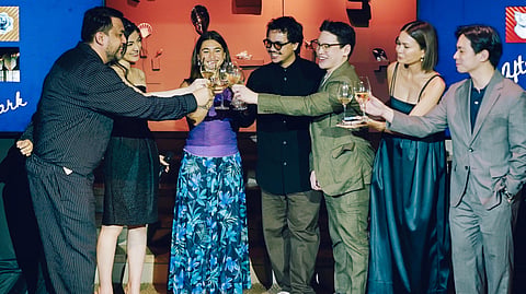 'Lifestyle Asia' and their partners toast to a fun evening.