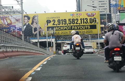 (July, 08 2025) Online gambling advertisements seen along Edsa North and Southbound lane on Tuesday July 8 2025. A Senate lawmaker filed an anti-online gambling bill, where he described online gambling as a “silent epidemic” that is quietly harming Filipinos, especially minors and the most vulnerable. Photo/Analy Labor