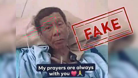Duterte 'not bedridden': VP Sara debunks fake photo