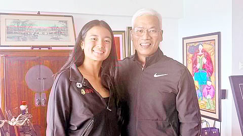 ALEX Eala gets a warm welcome from her uncle, Noli Eala, following a successful stint in Women’s Tennis Association events. 