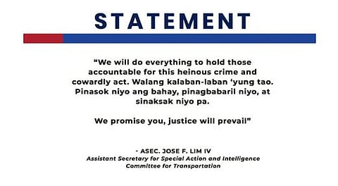 SAICT, DOTr vow justice after enforcer's brutal killing