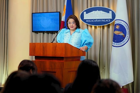 PALACE spokesperson, Undersecretary Claire Castro