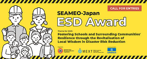 SEAMEO-Japan ESD Award 2025 opens for entries